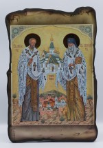 Икона на свети Николай Чудотворец и свети Серафим Софийски